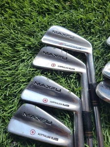 80's Maxfli Australian Blade Pin Heads Irons 3-PW  Steel Shaft Stiff Flex  - Picture 1 of 12