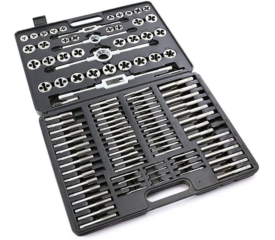 FILIERA 110 PEZZI SET FILIERE PER FILETTATURA MASCHI E FEMMINE PER FILETTATURA - Immagine 1 di 4