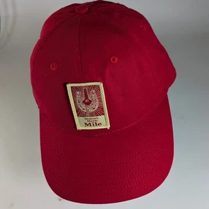 Maker's Mark Mile Solid Red Strapback One Size New Canvas Cap Hat - Picture 1 of 4