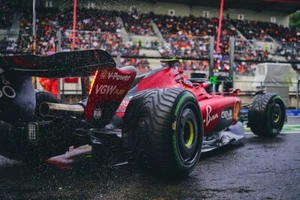 Póster de carreras F1 Scuderia Ferrari decoración de pared arte impresión póster de lienzo - Imagen 1 de 4
