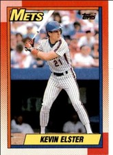 1990 Topps Baseball Cards Kevin Elster New York Mets #734