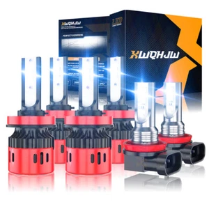 For 2016 2017 2018 Nissan Maxima 6x LED Headlight Hi/Lo Beams + Fog Light Bulbs - Picture 1 of 13