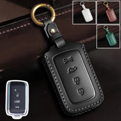 Genuine Leather Car Key Case Cover For Maserati Grega Grecale Levente President Foto 1 de 4