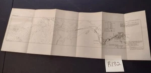Vintage Improvement Willapa River Harbor WA Raymond Army Engineering Sketch Map - Picture 1 of 3