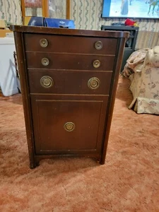 Duncan Phyfe Mahogany Sewing Stand Night Stand Work Table - Picture 1 of 12