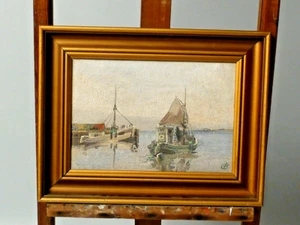 Fischerboote beim Auslaufen Hafen S.S.Christensen 1898 - 1980 Maritim B14 - Bild 1 von 4