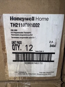 12 Pack: Honeywell PRO TH2110DH1002 Horizontal 5+2 Day Programmable Thermostats - Picture 1 of 3