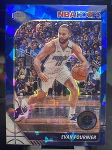 Evan Fournier 2019 Hoops Premium #139 Blue Cracked Ice Orlando Magic - Picture 1 of 2