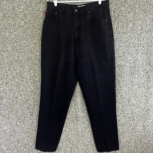 Bugle Boy Jeans Damen 12 Vintage Schwarz High Waist Tapered 90er Boho Mom - Bild 1 von 13