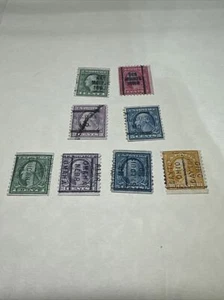 US Washington's Coil Precancel   Issues  Used  ( Lot 8 File 122) - Picture 1 of 6