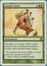 Greater Good 9th Edition PLD Green Rare MAGIC MTG CARD (ID# 193493) ABUGames