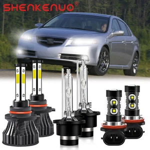 Para for Acura TL 2009-2013 2014 Faros LED HID Hi/Lo Bombillas de luz antiniebla - Picture 1 of 12