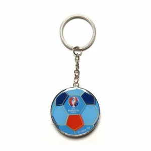 Porte-Clés Ballon Bleu 40mm - UEFA Euro 2016 - Produit Officiel - Foto 1 di 2