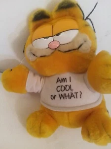 Garfield Am I Cool Or What Plush by Dakin Approx 9" Tall Mint Tush Tags ONLY - Picture 1 of 3