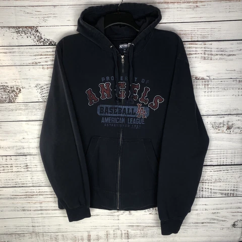 Los Angeles LA Angels MLB Full-Zip Hoodie Gear For Sports Graphic Men’s Size 2XL Cover