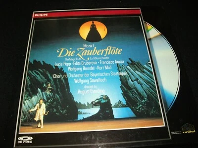 MOZART°MAGIC FLUTE<>A. EVERDIN<>2X12" BOX Laserdiscs<>1988°US-PHILIPS 070 505-1 - Image 1 of 4