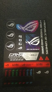 Genuine ASUS ROG Decals stickers Set. 21cm X 14cm - Picture 1 of 1