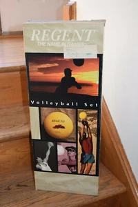 Juego de redes de voleibol portátiles para exteriores Regent con bola amarilla - Imagen 1 de 8