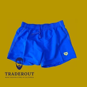 Arena men blue fundamental X-short Swim shorts trunk swimwear size S - Picture 1 of 9