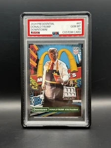 Downtown Donald Trump Custom Card New Design 10 USA 1/1 47th President Elect McD - Picture 1 of 8