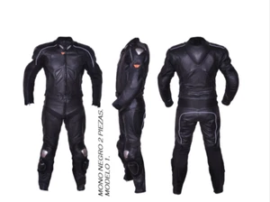 MONO DE MOTO/PIEL VACUNO. REKO RACING - Imagen 1 de 4