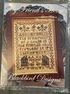 SEALED Blackbird Designs Loose Feathers #8 My Friend's House Chart - Image 1 of 3