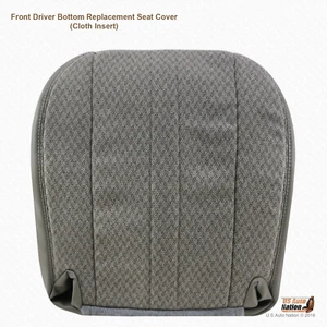 2003 - 2014 Chevy Express 1500 2500 3500 Van Driver Bottom Cloth Seat Cover Gray - Bild 1 von 8