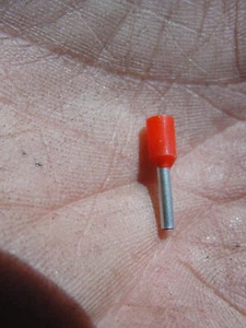 1000pcs 22-18 RED VINYL INSULATED PIN TERMINAL WIRE CRIMP CONNECTOR MADE N CHINa - Picture 1 of 4