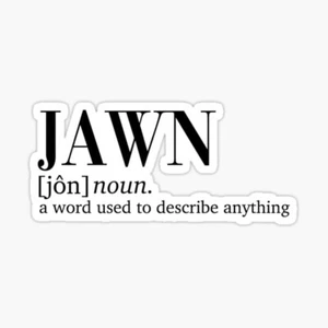 Philadelphia PA PHILLY Jawn Word Slang Humor Hometown Travel Vinyl Decal Sticker - Picture 1 of 1