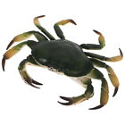 Artificial Crab Ocean Animal Toy Hermit Crab Figure Aquarium Statue Olive Green