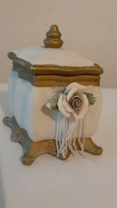 Vintage ceramic jewelry box - Picture 1 of 3