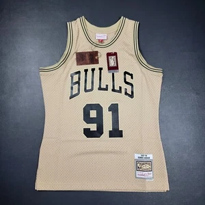 100% Authentic Dennis Rodman Mitchell Ness Stitched 1997 Bulls Jersey Size L 44 - Picture 1 of 7