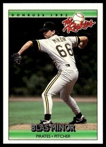 1992 Donruss The Rookies Blas Minor Rookie Pittsburgh Pirates #81 - Picture 1 of 2