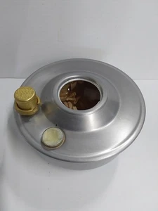 Aladdin Aluminium Öllampe Schriften 6,5" Durchmesser 3,5" großer kleiner Ding - Bild 1 von 8