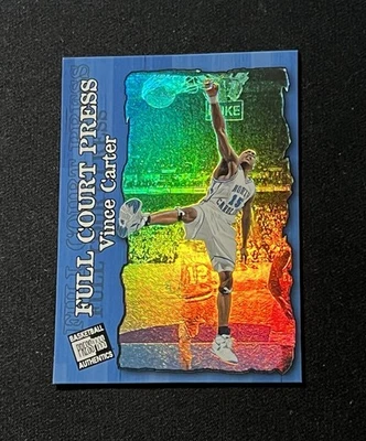 Press Pass Vince Carter 1998 novato radiocontrol prensa de cancha completa #FP4 - UNC HOF 🏀🔥 Foto 1 de 4
