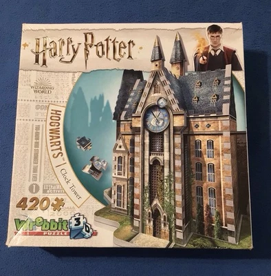 Harry Potter Clock Tower 3D Puzzle 420 Pieces Wrebbit — Brand New Unopened - Image 1 of 4