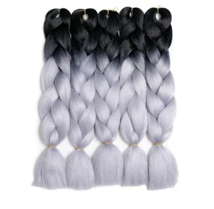 Synthetic Braiding Hair Extensions Ombre Jumbo Braid Hair Kit - Picture 1 of 4