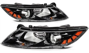 For Kia Optima 2011-2013 Headlights Assembly Black Housing Clear Lens Headlamp - Picture 1 of 8