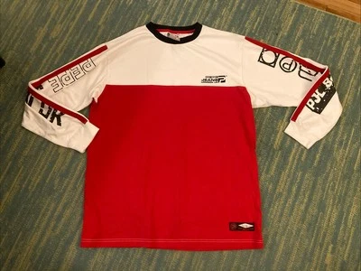 Camisa gráfica manga larga Pepe Jeans Y2K - para hombre talla XL - blanca/roja Foto 1 de 4