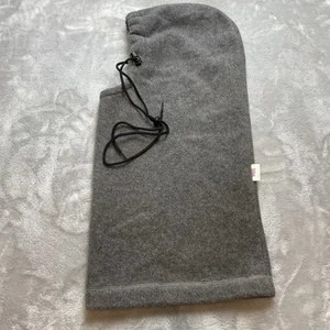 Vintage Polar Fleece Sturmhaube Kapuze Gesichtsmaske grau lang Winter Ski Made in USA - Bild 1 von 6