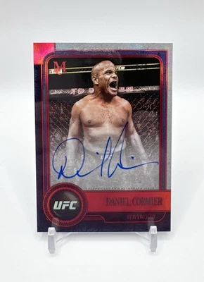 Daniel Cormier 2019 Topps UFC Museum Autograph Ruby Red 8/8 Auto SSP Rare 1/1 - Image 1 of 4