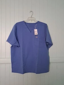NWT Figs Technical Collection Chisec Three-Pocket Scrub Top Men's Sz XXL Blue - Picture 1 of 7