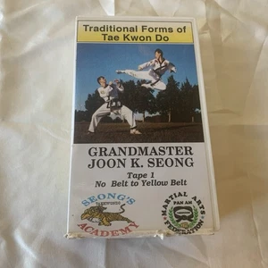 Traditional Forms Of Tae Kwon Do Tape 1 Grandmaster Joon K. Seong NO Belt To - Picture 1 of 3