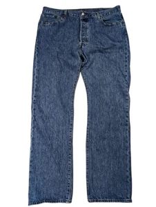 Jeans Levis 501 XX Hombre 40x34 Azul Denim Botón Mosca 100% Algodón Pierna Recta Papá - Imagen 1 de 14