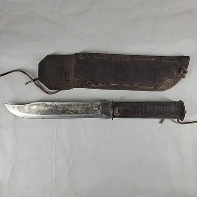 Bowie Knife Handmade Rustic Western Frontier Mountain Man Cowboy Gaucho Style - Image 1 of 4