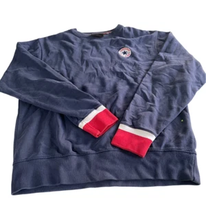 Vintage men Converse navy blue crew neck sweatshirt in L| L28 W22| SKU 5557 - Picture 1 of 4