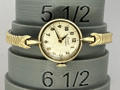 Relógio feminino Girard Perregaux não correndo corda manual mecânico banhado a ouro Z - Imagem 1 de 4