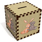 'Bunny & Teddy Toy Cuddle' Money Box / Piggy Bank (MB00102094)