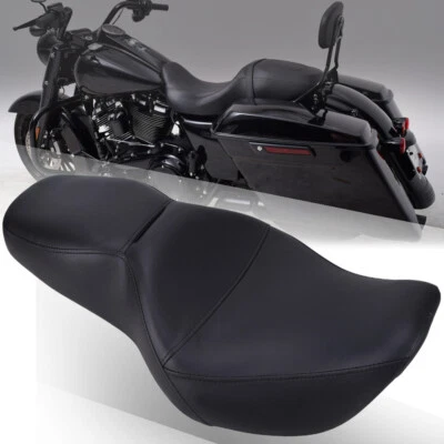 Driver & Passenger Seat For Harley 97-07 Road King Classic FLHRC EFI FLHRI FLHR - Image 1 of 4