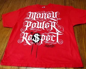 Camiseta Dyse One California Roja Money Power Respect Talla 3XL Urban Streetwear - Imagen 1 de 9